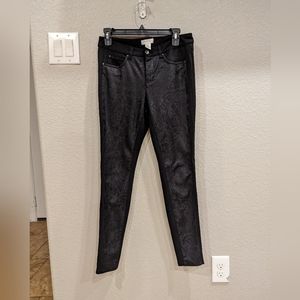 Cache black lace overlay Gothic pants Sz 6